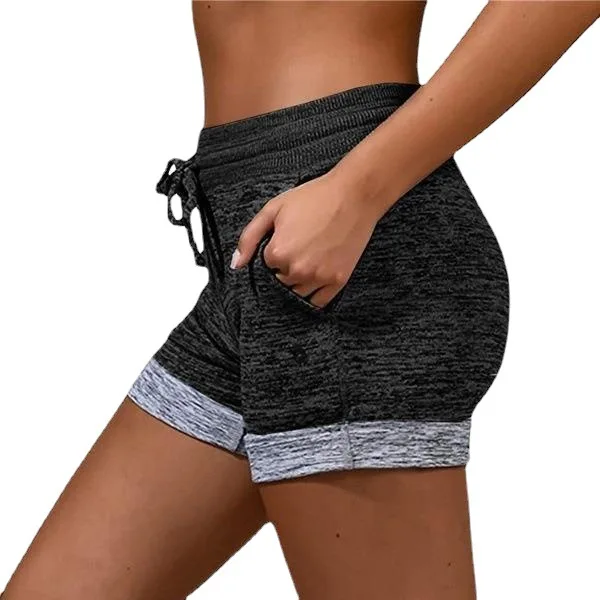 New Summer Women's Bottoming and Easy-drying Shorts Yoga Leisure Sports Waist Tie Elastic Shorts Women Pants Lady