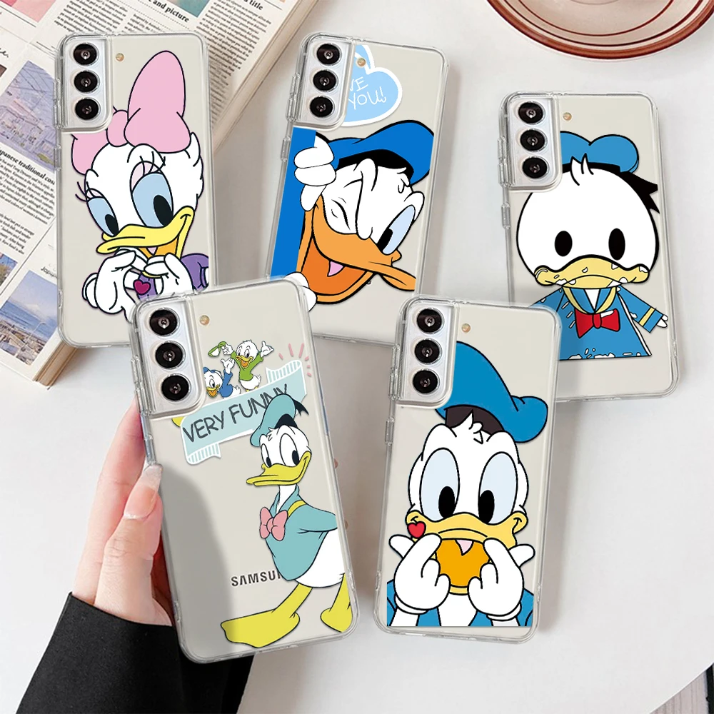 

Disney Donald Duck phone case For Samsung Galaxy S 22 21 20 ultra 9 10 8 7 plus FE EDGE silicone soft phone casing
