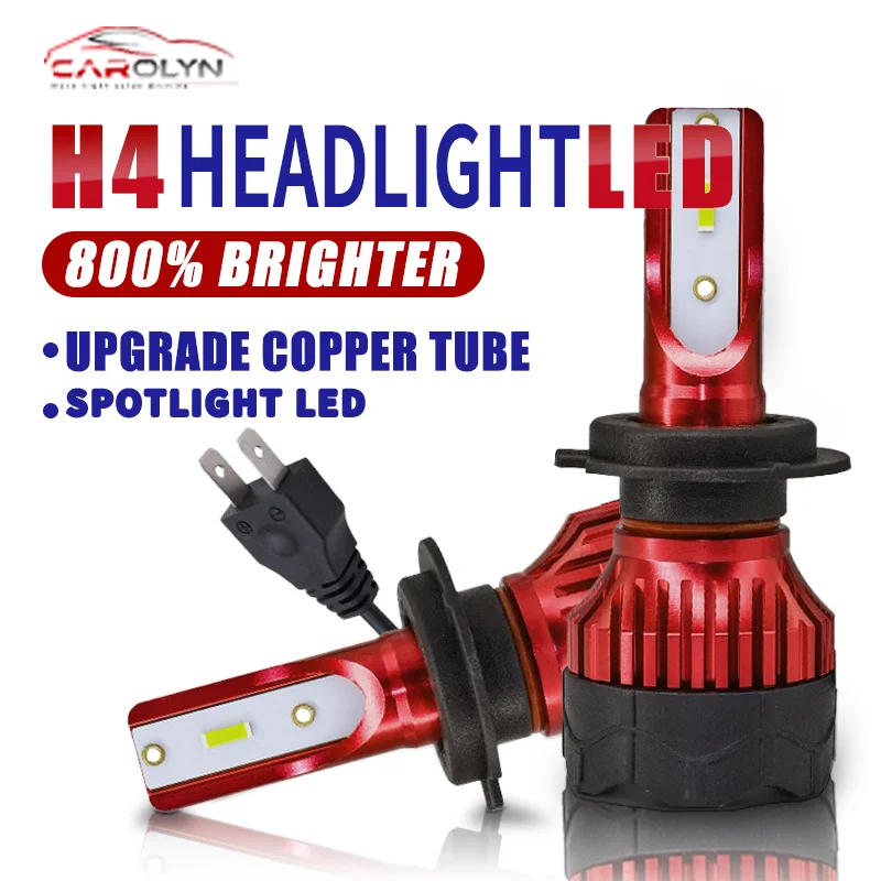 

Carolyn car headlights H4 lens LED car headlight bulb 36000LM 120W CANBUS Turbo car bulb H4 high and low light fog light bulb