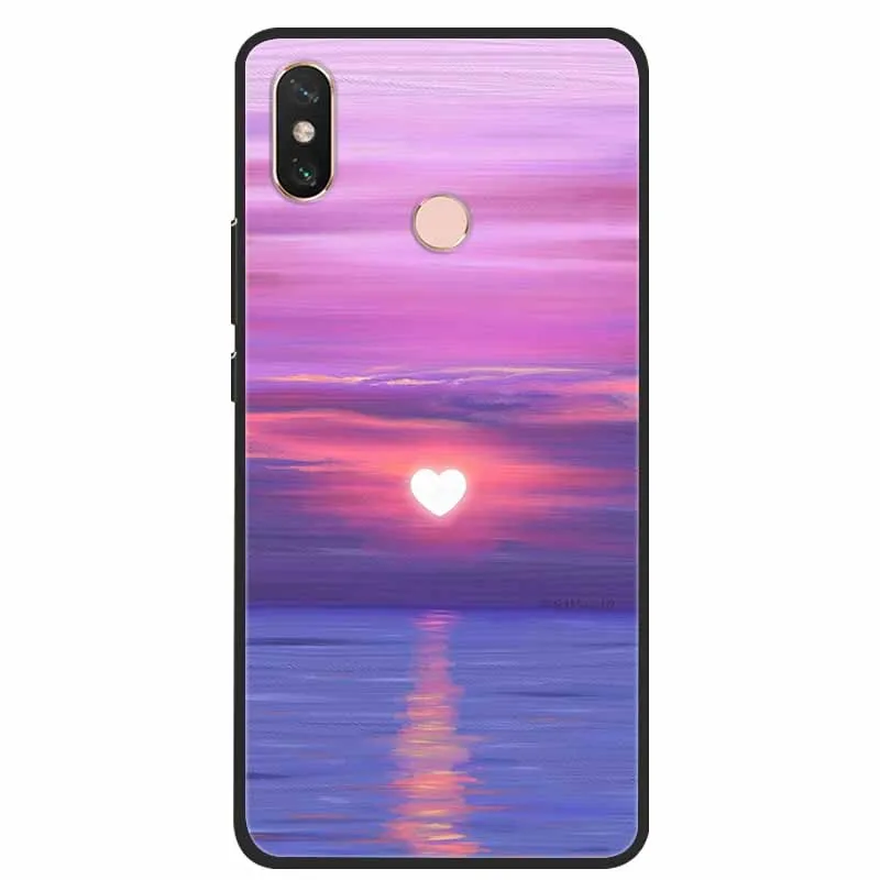For Xiaomi Mi Max 3 Case Luxury TPU Soft Silicon Back Cover For Xiaomi Max3 Mix 3 Funda Love M1804E4A Shell Shockproof Coque