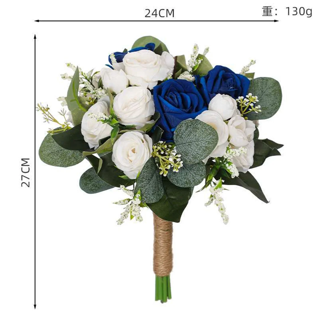 Bride Wedding Bouquet Europe-American Simulation Bouquet Wedding Hand-Held Flowers Bridemaid Hand-Held Flower