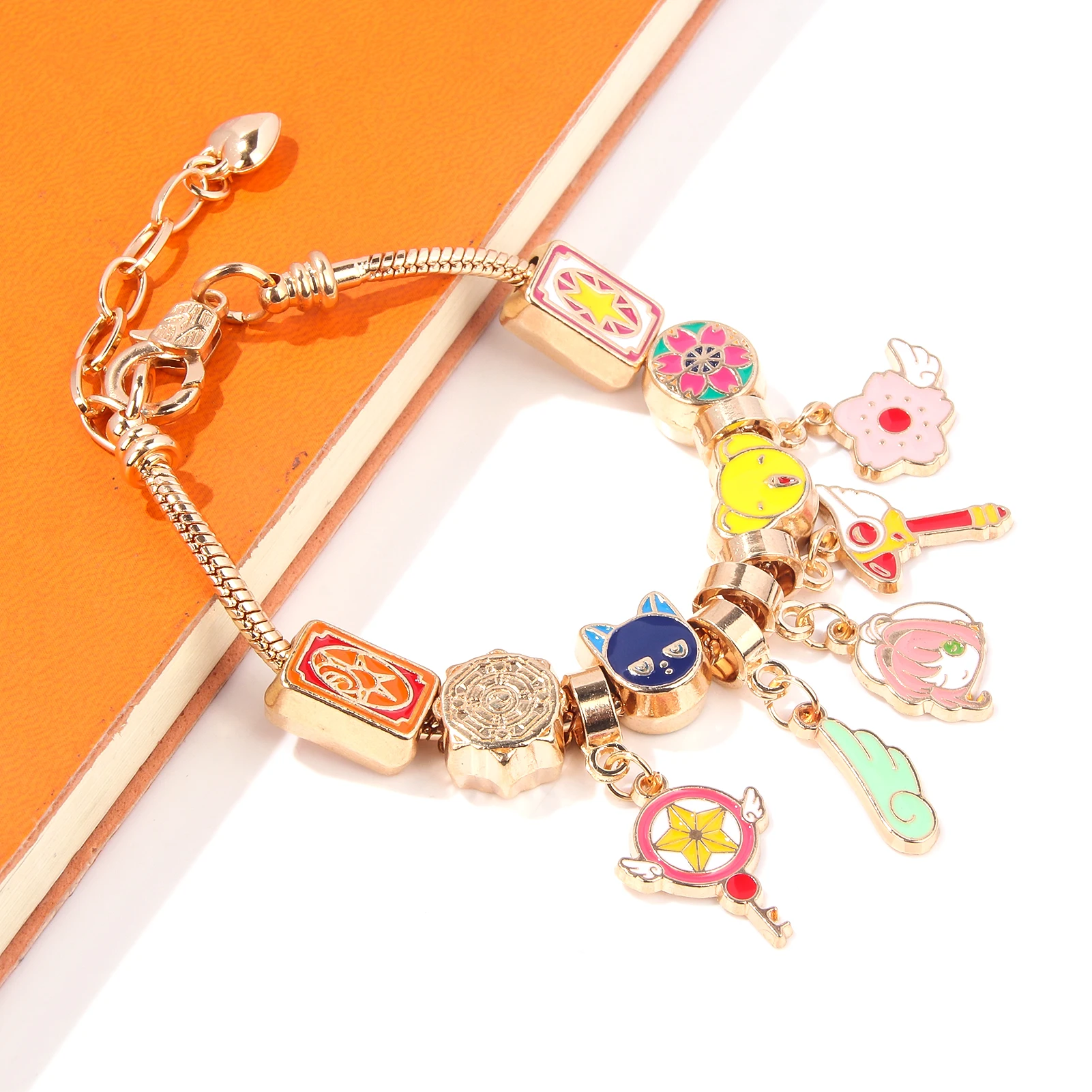 Anime Cartoon Girl Card Captor DIY Bracelet KINOMOTO SAKURA