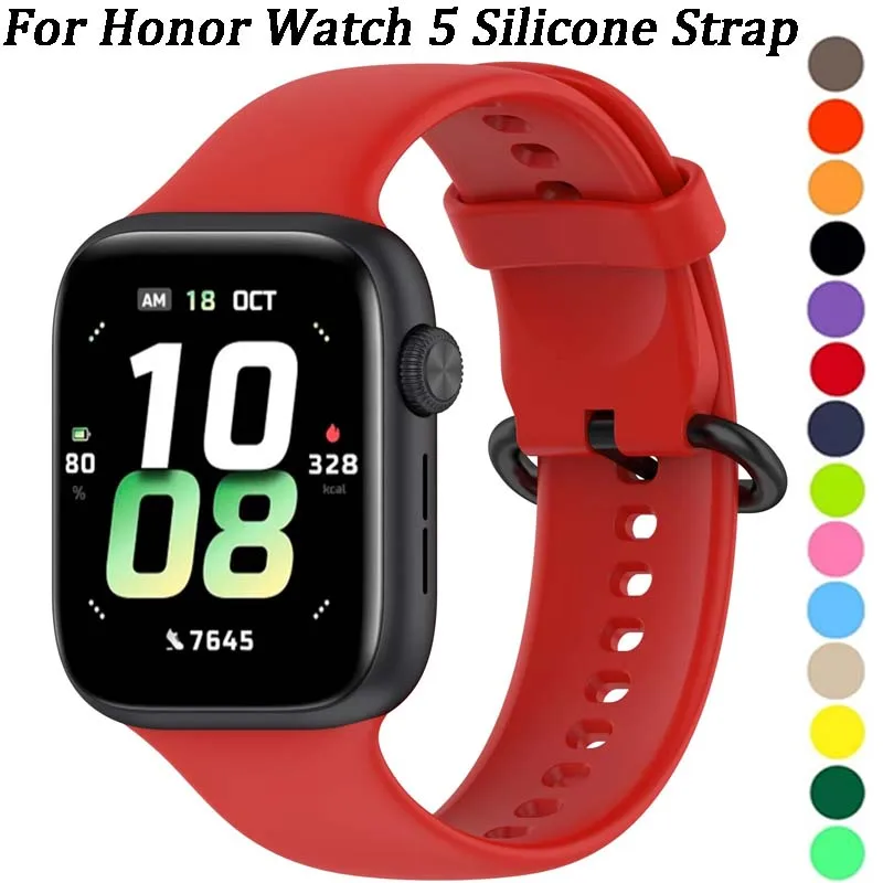 Premium Soft Silicone Replacement Strap - Comfortable Wristband Accessory for Smartwatches