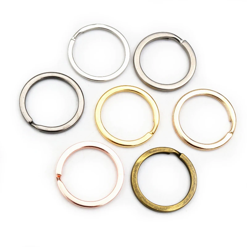 20Pcs-25-28-30mm-Gold-Silver-Plated-Key-Ring-Llaveros-Clasp-Findings ...