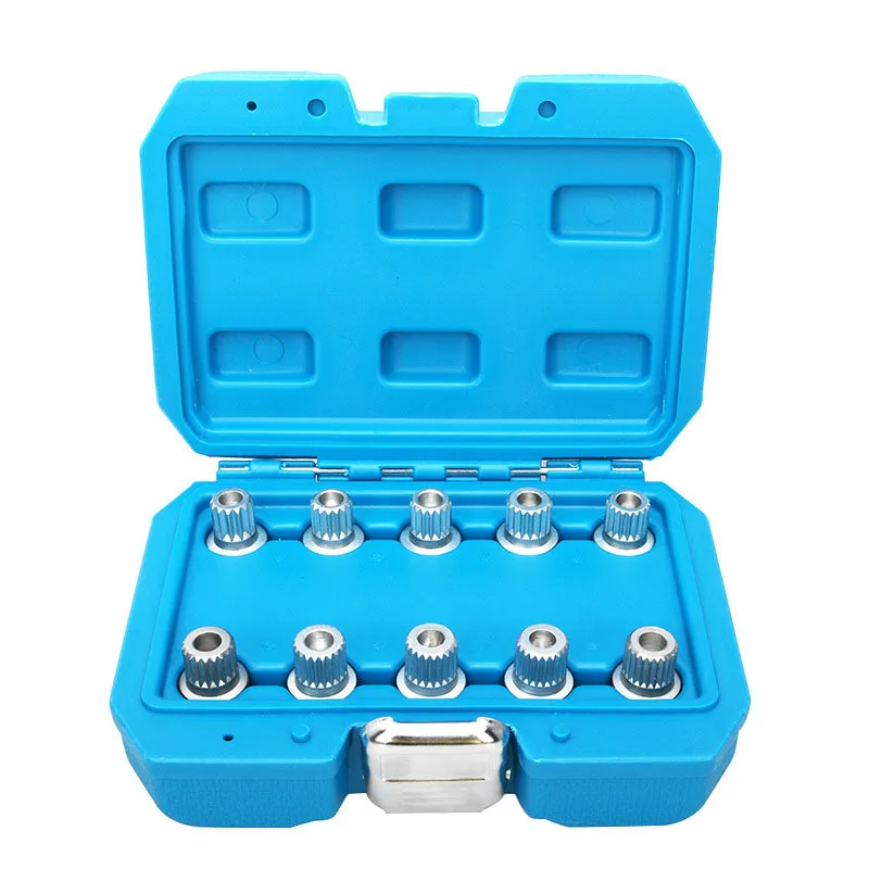

10 Pack Anti-Theft Screw Sleeves For BMW Removal Install Wheel Locking Lug Nut Key Set Car Repair Tool