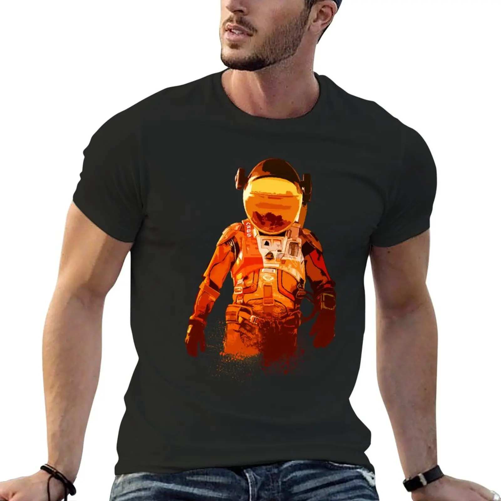 The Martian \ T-Shirt Sport Fans Blanks Plus Size Sweat Mens Champion T-Shirt