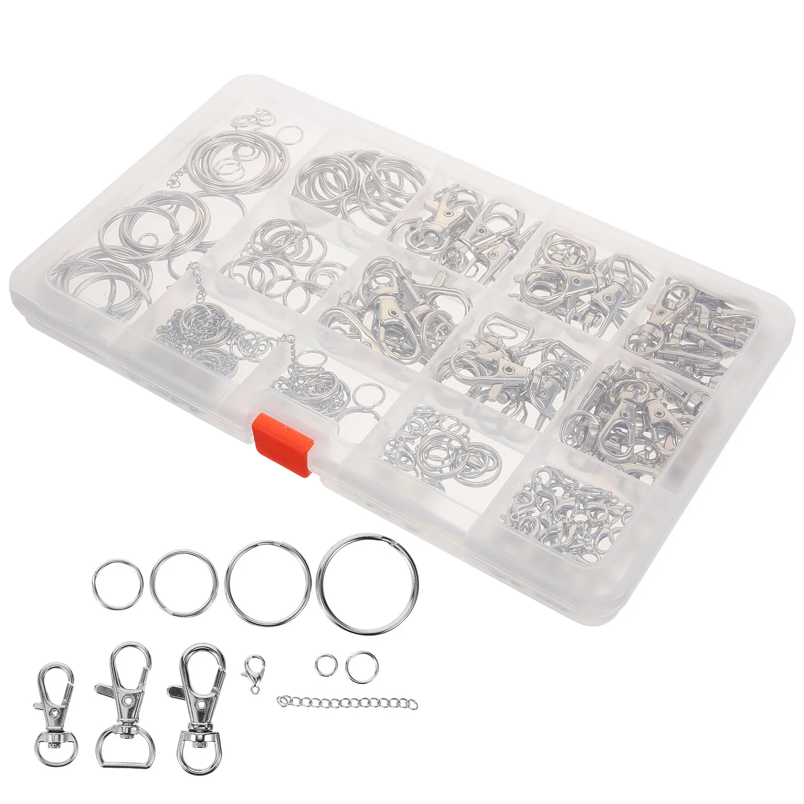 

Lobster Keychain Jewelry Craft Rings Clasps for Bracelet Making Jump Claw Findings Alloy Materials