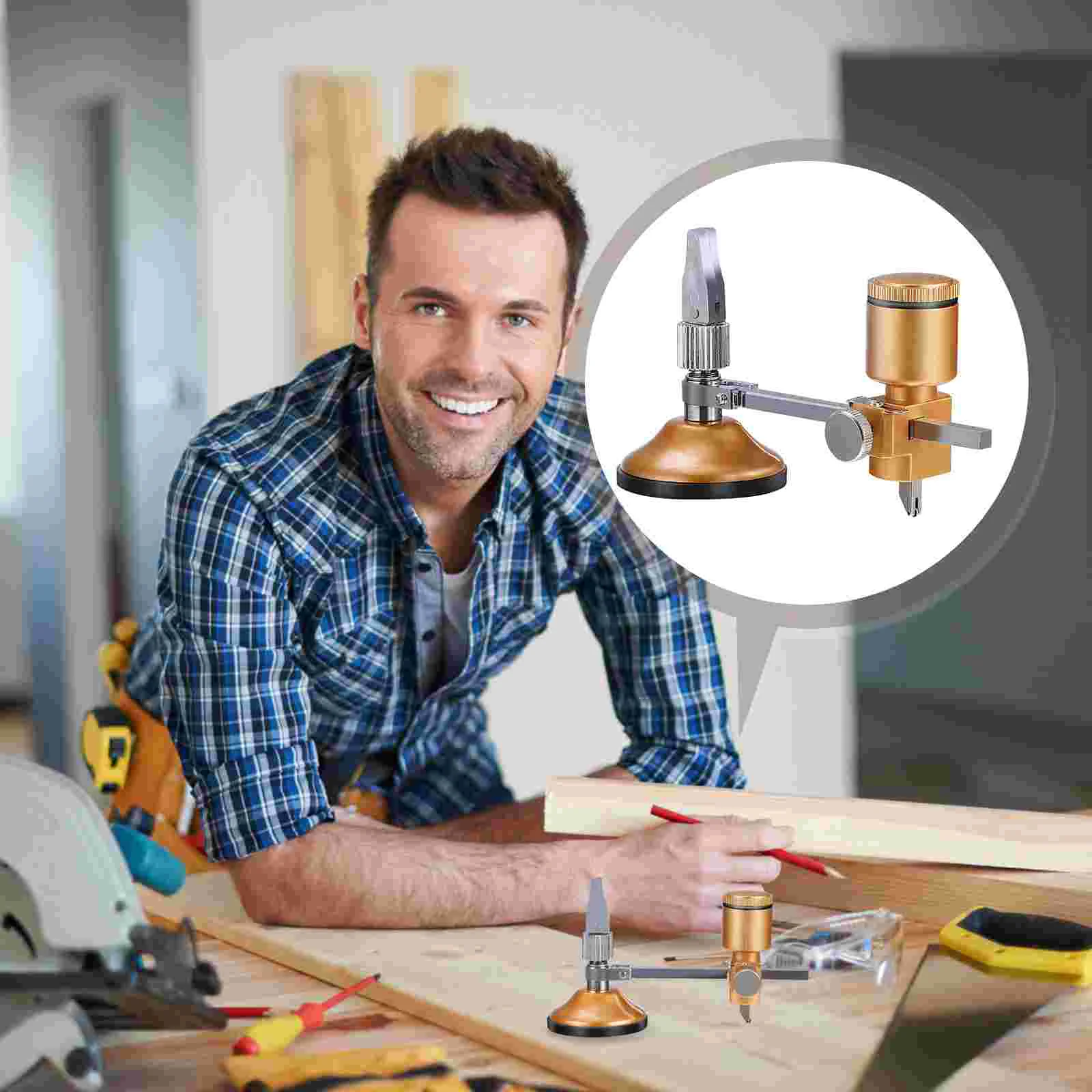 

200mm Manual Diamond Tool Diamond Cutter Glass Cutter Range Hood Hole Opener Circular Glass Cutter for Worker Men