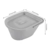 Durable Portable Bedside Commode with 440.92 lbs Capacity, Non-Slip Feet, Sensor Light for Safety, Easy-to-Use Inner Bucket, 2