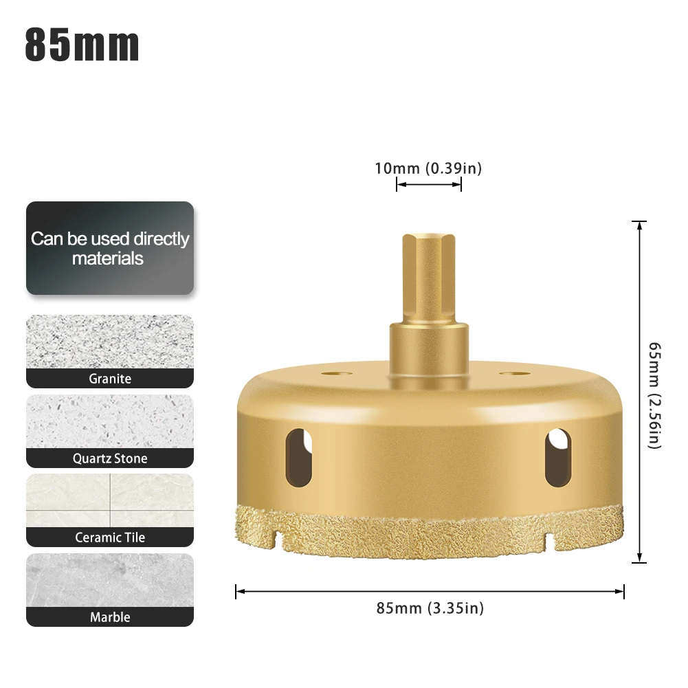 High-Grade Diamond-Coated Drill Bit for Tile, Marble, Glass, and Ceramic Drilling