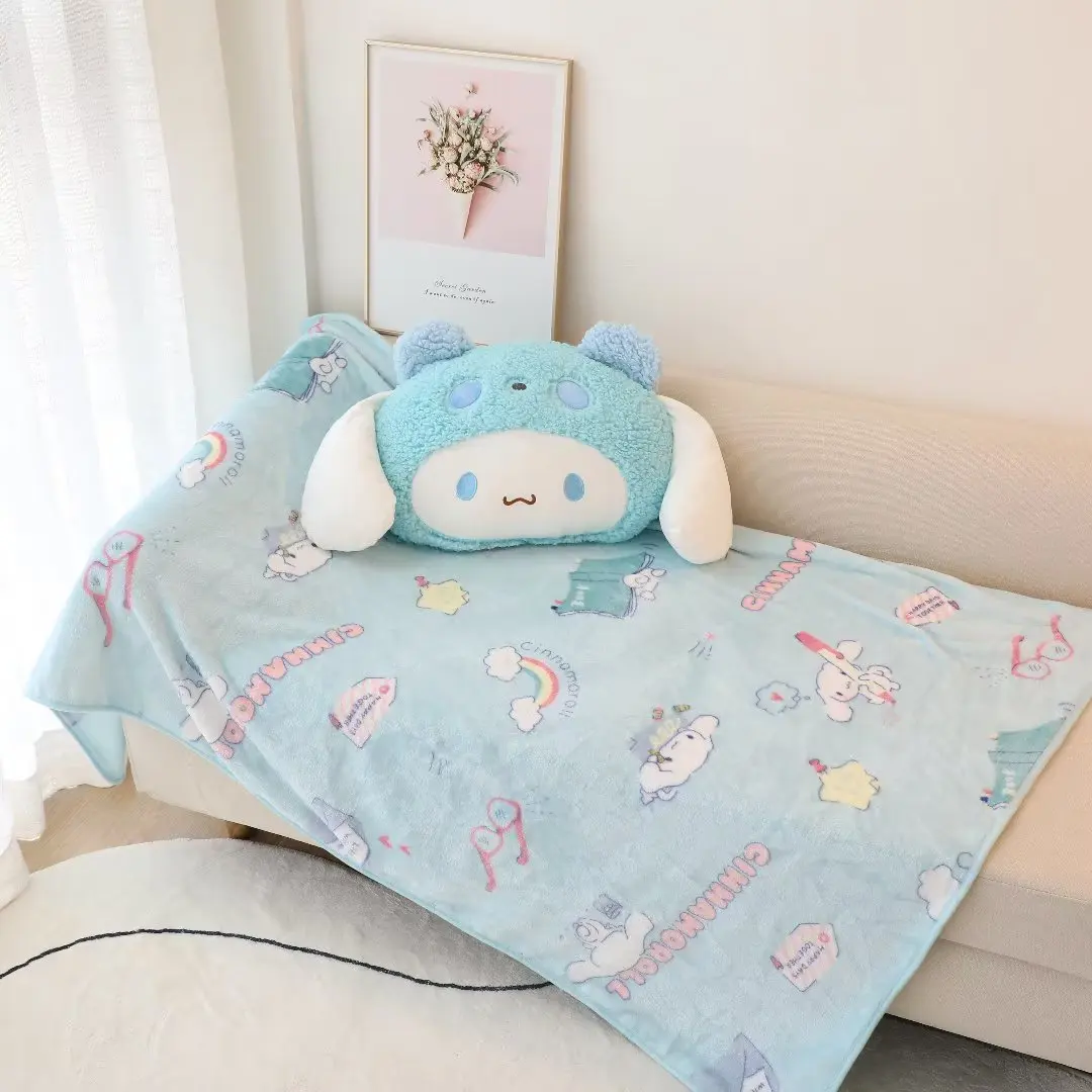 

Kawaii Sanrio Cinnamoroll Kuromi плюшевая подушка одеяло мультфильм диван поясная подушка Милая Автомобильная диванная Подушка Аниме Подушка с игровой тематикой