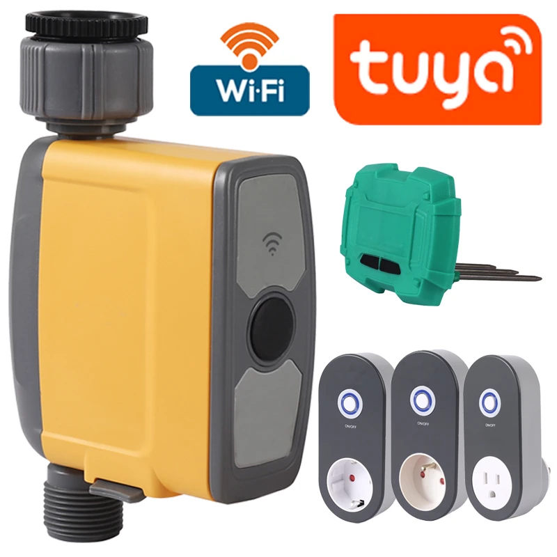 WIFI Tuya Smart Home Garden Automatic Watering Timer Rain Sensor Irrigation Controller