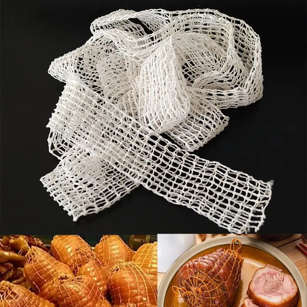 Meat Net Great Roll Hot Dog Net Sausage Packaging Tools White Roll Hot Dog Cotton Ham Sausage for Kitchen