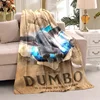 3D Printing DUMBO Cartoon Pattern Blanket Is Suitable for Sofa Cute Soft Flange Blanket Gifts 3