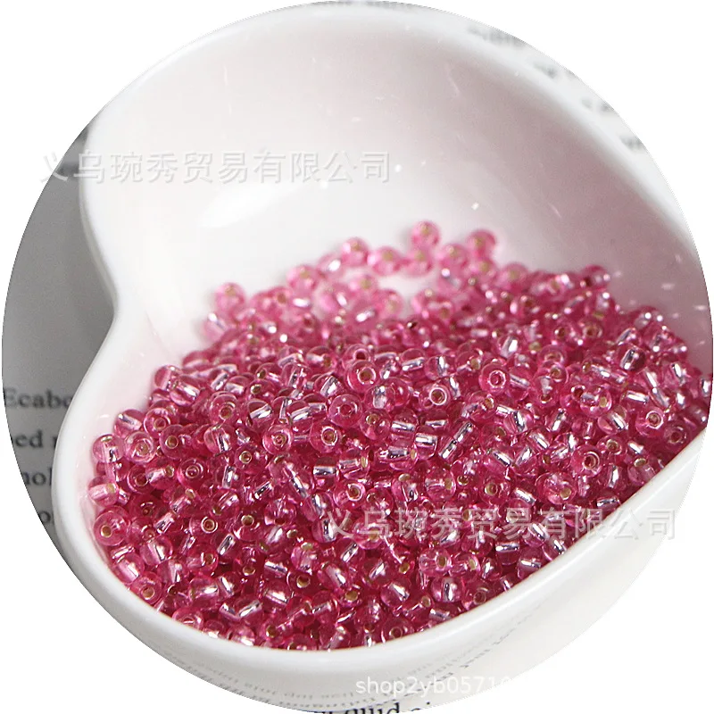 Filled Silver Glass Rice Beads for Handmade DIY Jewelry Accessories