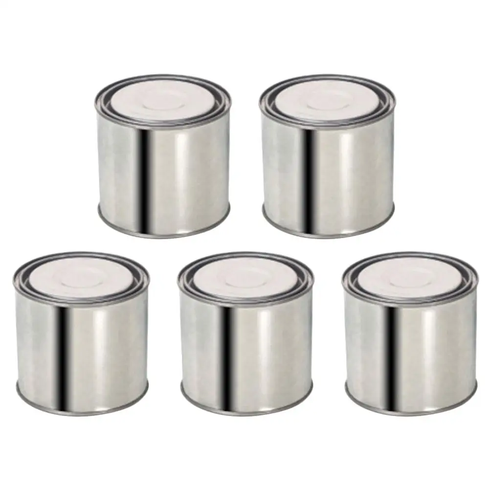 5 Pcs Metal Paint Can Tinplate Bucket Sealed Containers Multipurpose Storage Paint Buckets Empty Cans With Lids Pigment