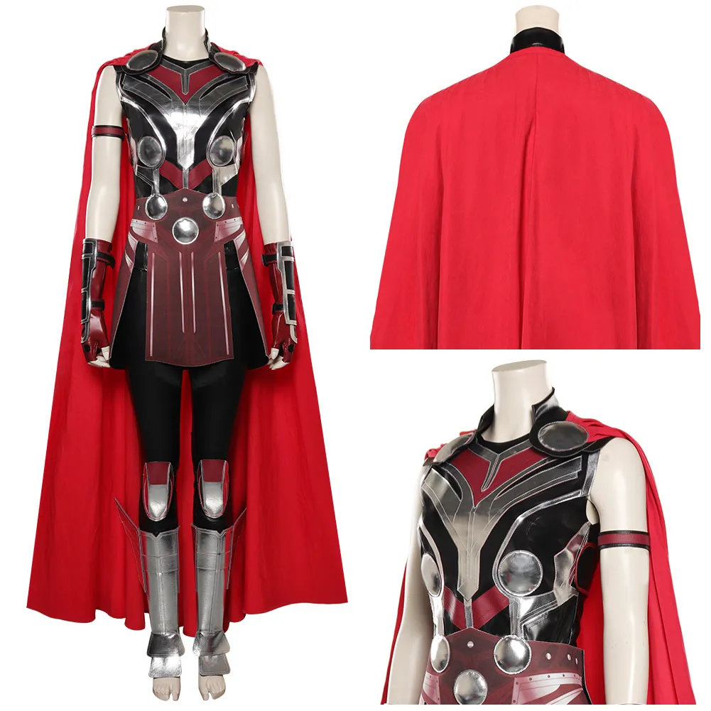 

Jane Foster Cosplay Costume Women Jumpsuit Cloak Outfits Halloween Outfit