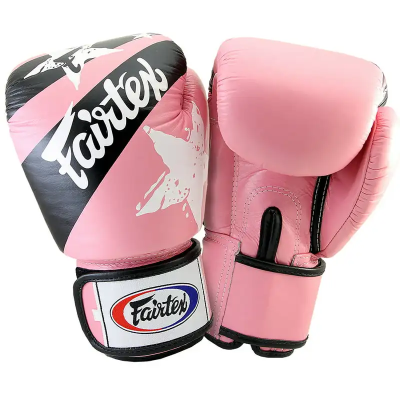 

Muay Thai-Style Sparring Gloves 16 oz Pink / Stars
