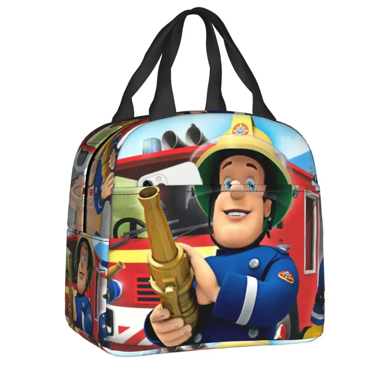 

Ланч-бокс Fireman Sam для женщин, мультяшный портативный Теплоизоляционный Ланч-бокс для детей, школьников, пикников