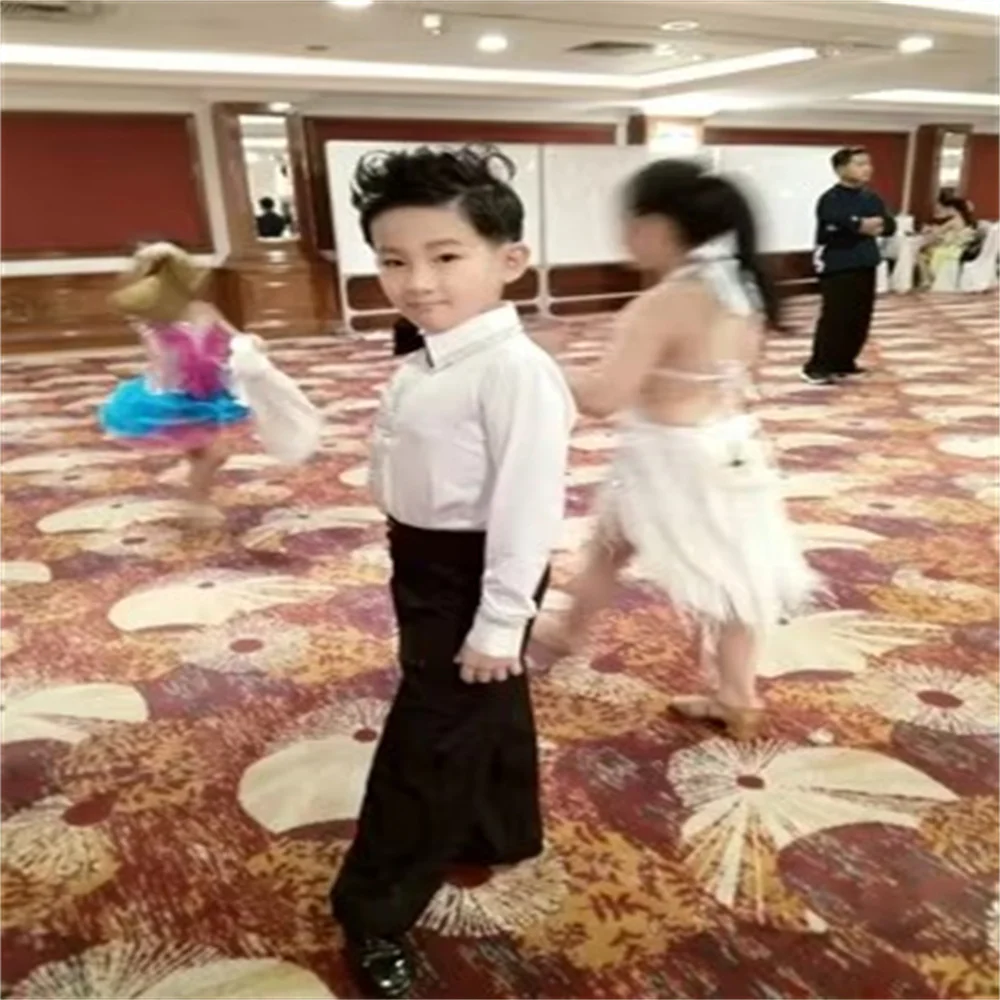 Boys Latin Dance Dress Dance Shirts Dance Pants Costume Sets
