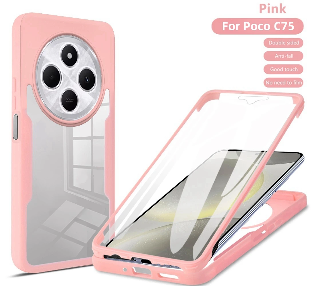 ينطبق على Xiaomi Poco C75 360 حالة هاتف حماية كامل...