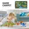 Children's Play Mat Foldable Toddler Toy Track Rug Car Dinosaur Polyester for Toddlers Carpet 4
