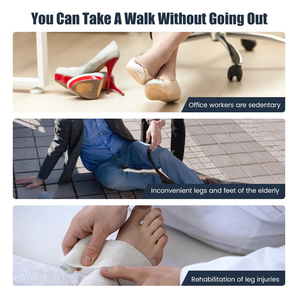 Electric Leg Exercise Machine Elderly Stepper Rehabilitation Seated Home Exercise Circulation Trainer Safety Knee Walking Device 2