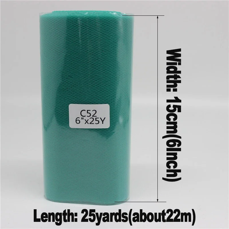 6'' * 25 Yard Tulle Fabric for Wedding DIY Party