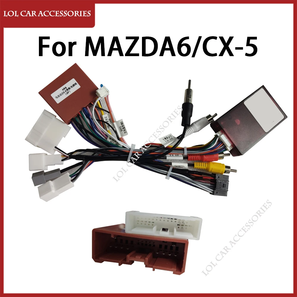 

For Mazda CX-5 2012 / MAZDA 6 2013 Car Audio GPS Mp5 DVD Player Android Power Cable Canbus Panel Dashboard Frame Wiring Harness