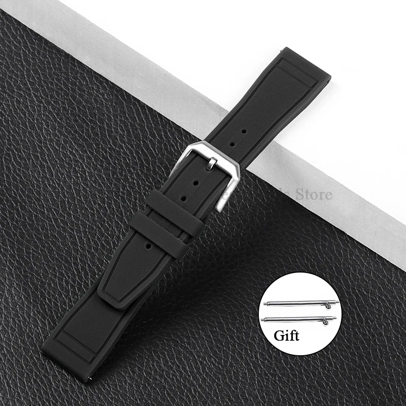 Premium Silicone Watch Strap - Quick Release Rubber Sport Band 20mm 21mm 22mm
