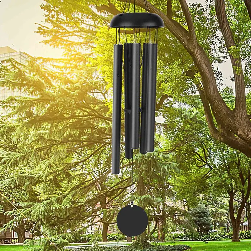 Retro Metal Wind Chimes, Tubo De Alumínio, Música Wind Chimes Ornamentos, Decoração Do Quarto, Berçário Pendurado Decorações