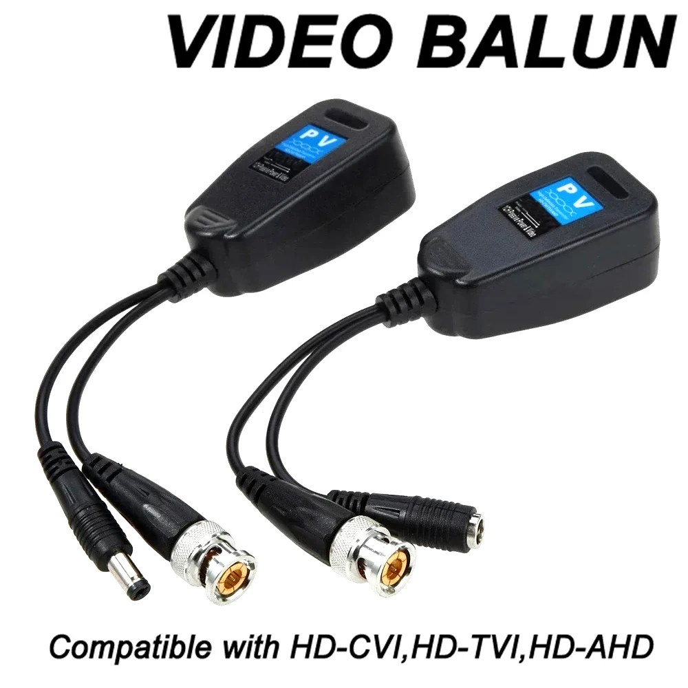 1CH 패시브 발룬 RJ45 CCTV 비디오 트랜시버 코엑스 BNC HDCVI HDTVI AHD 아날로그 고화질 카메라 전원 공급 커넥터