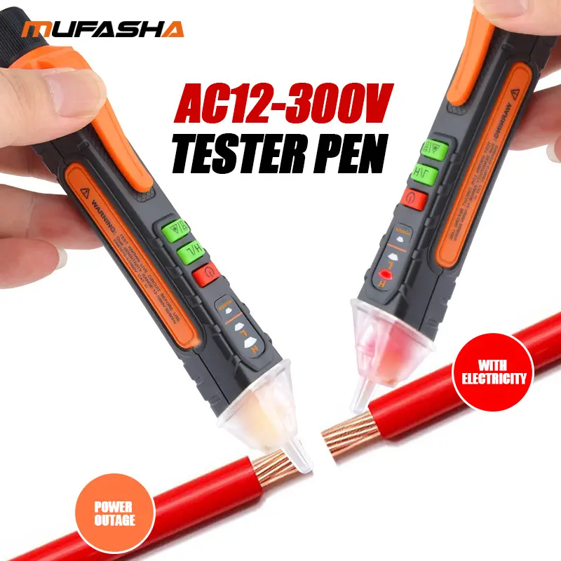 Non-Contact Voltage Detector Electrical Pen AC Voltage Tester Smart Breakpoint Finder 12-1000V image 3