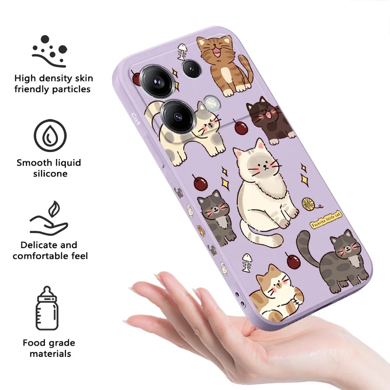 Adorable Feline-Themed Silicone Phone Case