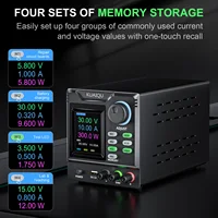 KUAIQU Programmable Adjustable DC Power Supply,RS232/USB Remote Control Power Supply Voltage Stabilizing 30V 60V 120V For Test - Image 3