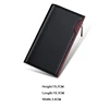 WILLIAMPOLO Men's Wallet Long Style 100% Cow Leather Fashion Business High Quality Clutch Wallet Card Holder Coin Zipper Purse 6