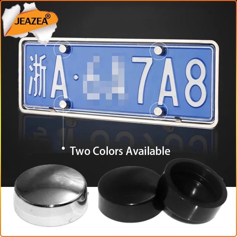 Wheel nut caps screw caps wheel nut covers bolt nut covers JEAZEA License Plate Frame cover Mounting Screws Bolt Screw Nut Cap Bolt Cover for Car Truck Motorcycle