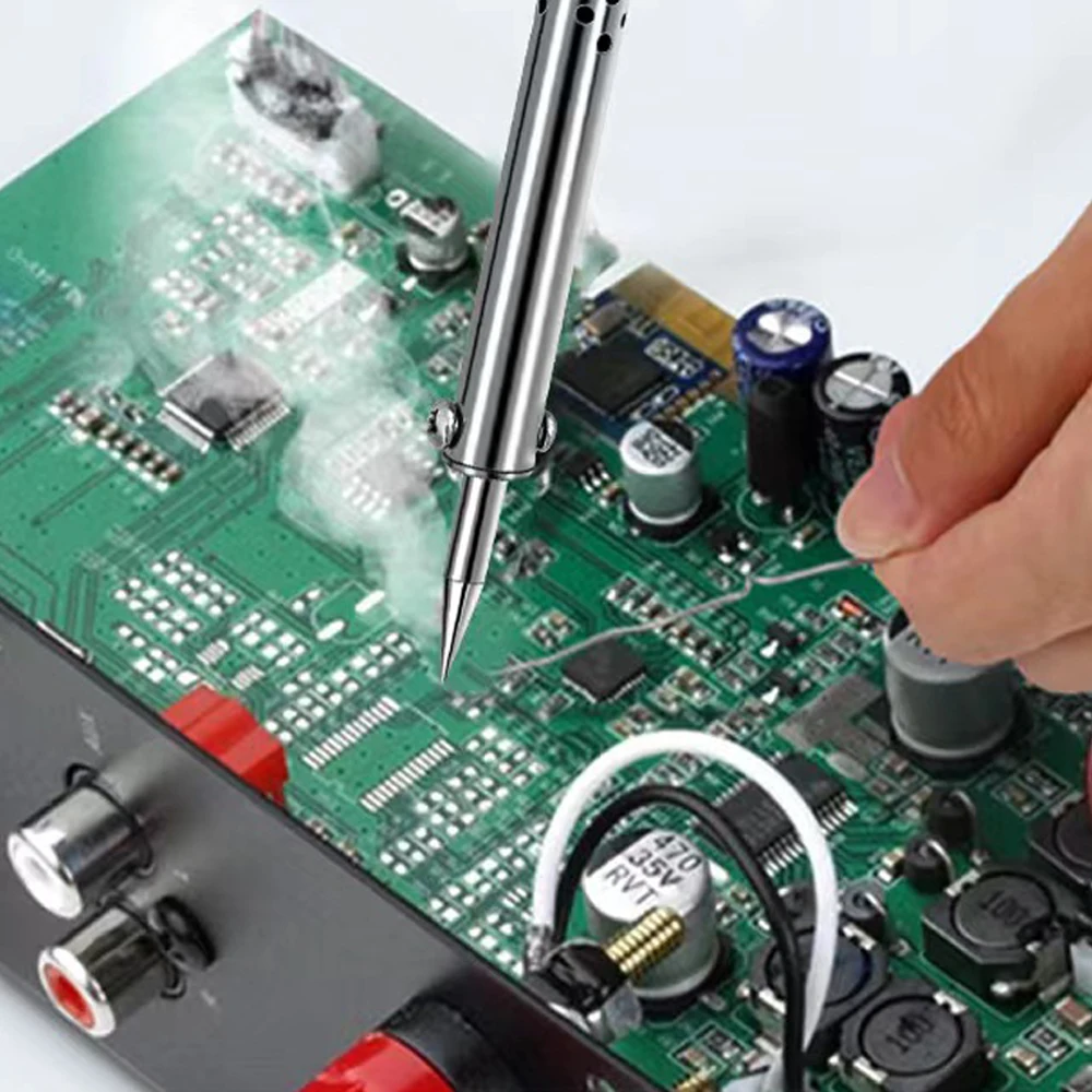 2-IN-1 Electric Soldering Iron Kits DIY Carving Knife 60W Replaceable Soldering Iron Head Soldering Iron Pen Welding Kit 6