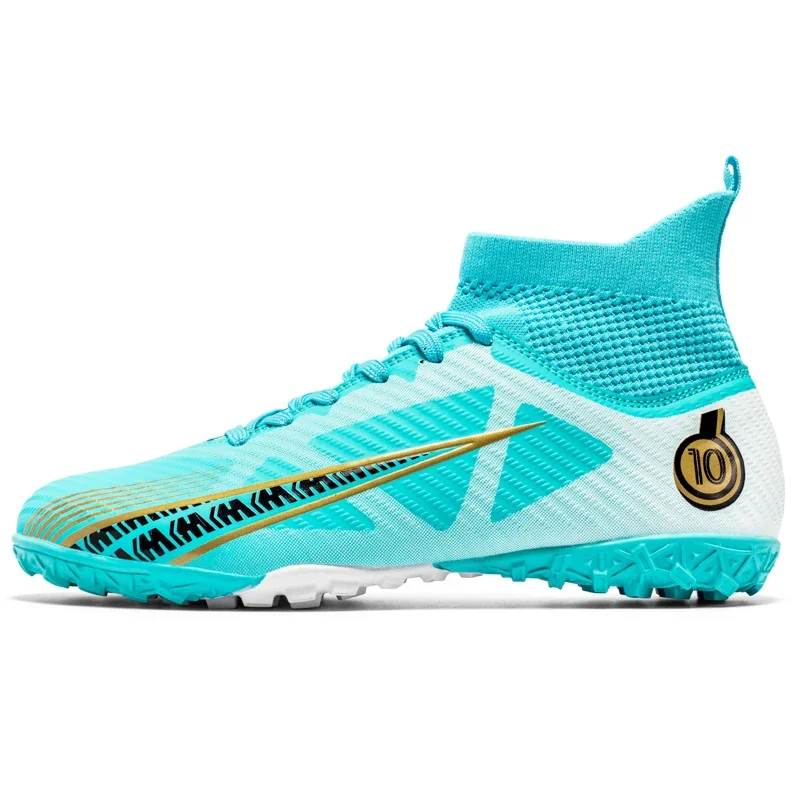 Football Shoes Men Football Boots Soccer Shoes Ultralight FG/TF Soccer Cleats Boys High Top Grass Training