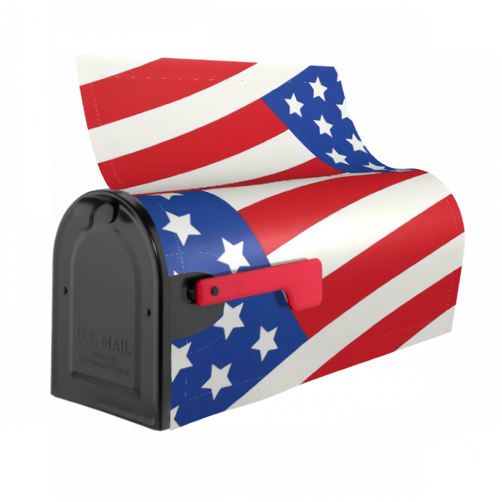 American Flag Magnetic Mailbox Covers 21x18 Inch Patriotic Mailbox Wraps Post Letter Box Covers for Garden Yard Home Decor