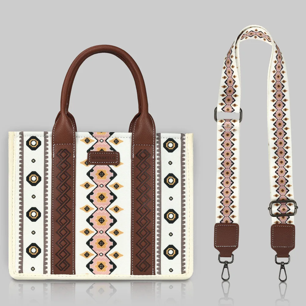 

Vintage Tote Bag for Women Zipper Luxury Shoulder Bag Handle Satchel Women's Boho Western Handbag Shoulder Purse Crossbody Bags