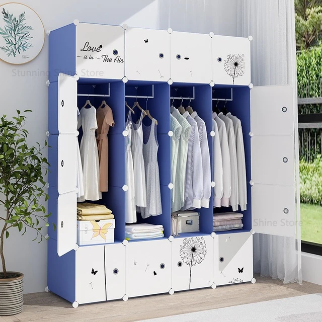 Dustproof Wardrobe Household Bedroom Multipurpose Storage Rack Simple  Assembly Storage Cabinet Rental Room Multi-layer Wardrobe - AliExpress