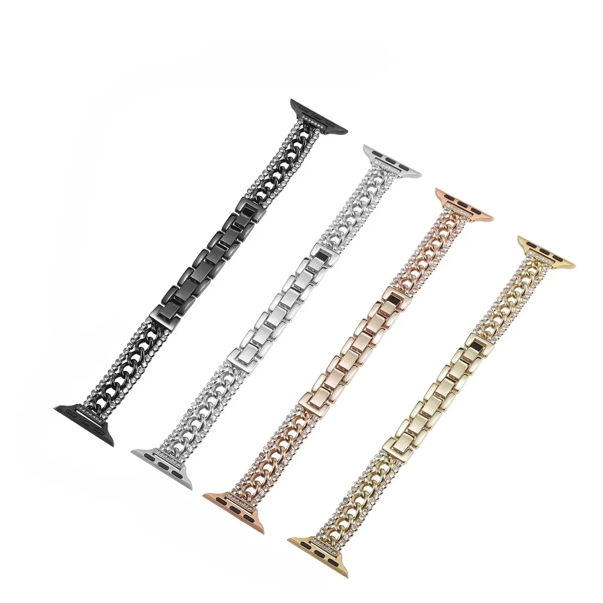 Pulseira de smartwatch em metal para apple watch series_voghion.com