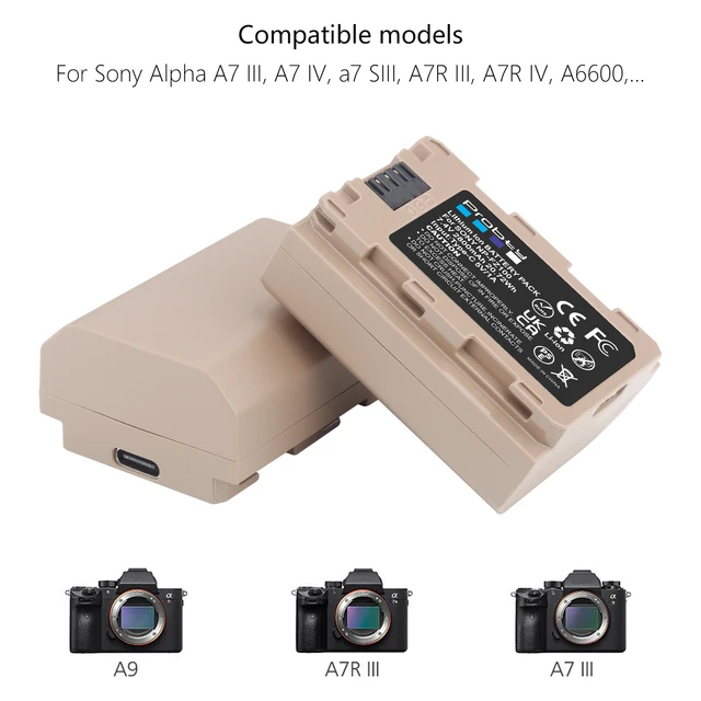 Sony Alpha A7c Dcfever Sony A7cii 2280mAh NP-FZ100 NP FZ100