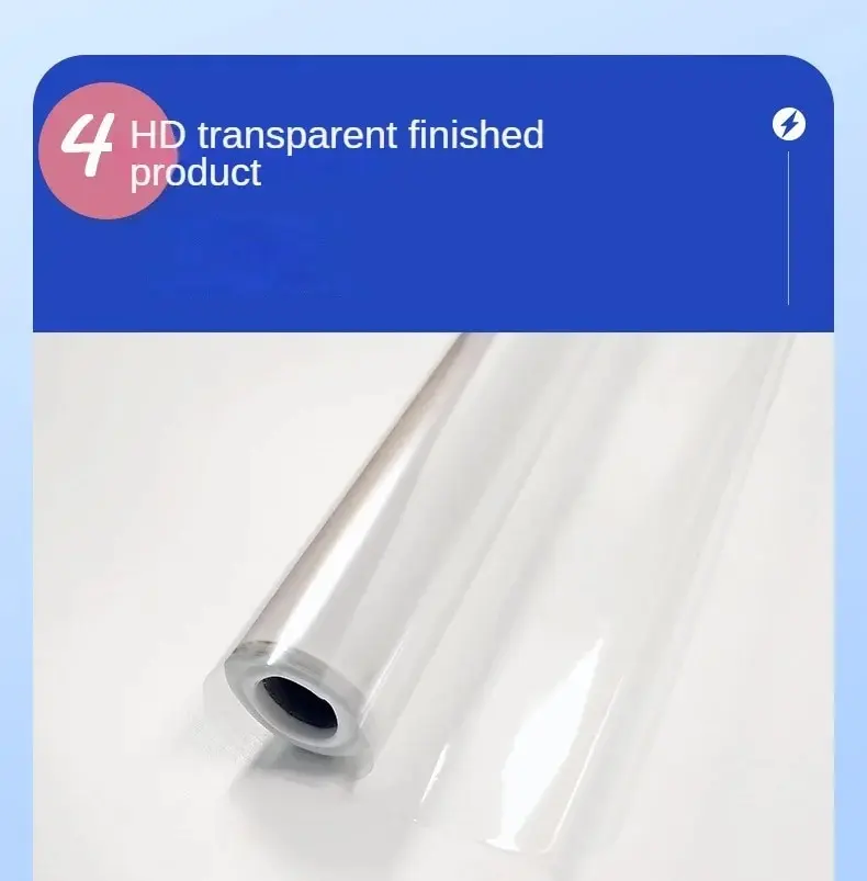 Description Picture 6 of item1.2Mx10M Kitchen Wall Wallpaper Transparent Electrostatic Protective Film Oil Proof Wall Sticker Waterproof Paper Home Decor