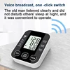 English Voice Arm Tonometer Medical Blood Pressure Monitor Heart Rate Sphygmomanometer  Digital Upper Tensiometers Meter Cuff 6