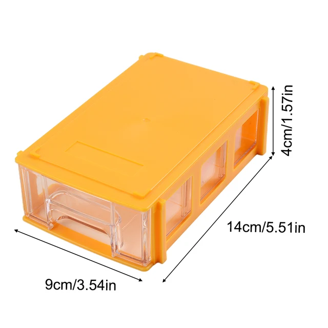 Storage Box Stackable Plastic Hardware Parts Storage Boxes Component Screws Tools Organizer