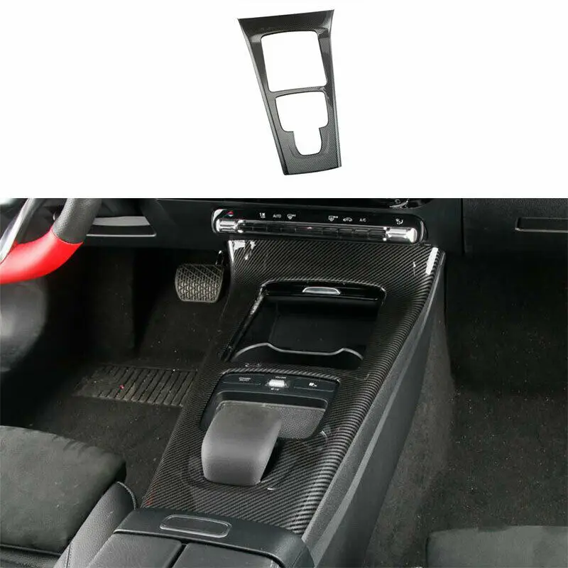 For Mercedes Benz A-Class W177 CLA C118 2019 ~ 2021 Car Center Console Board Stickers Frame Strip Gear Shift Panel Cover Trim