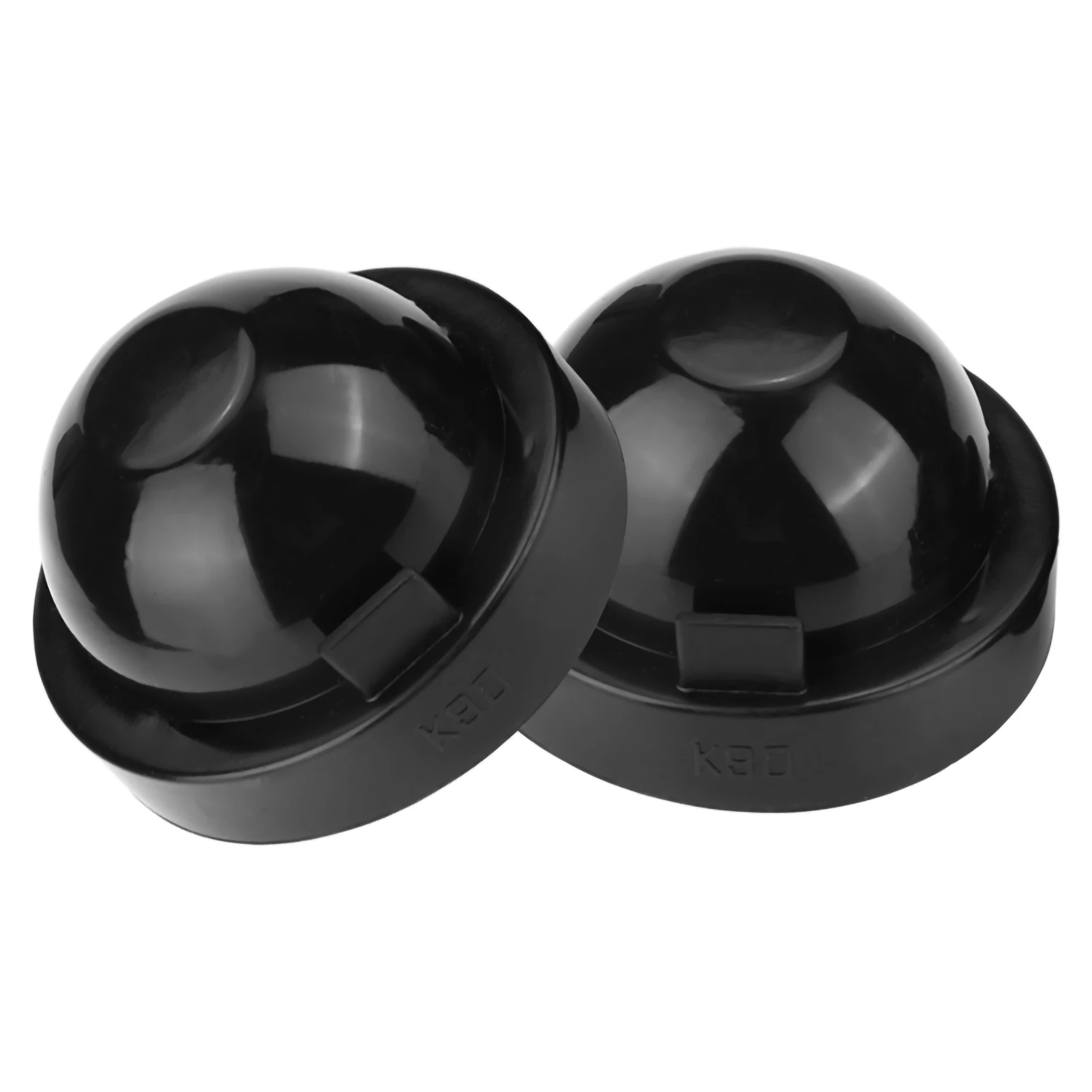2개 90mm 블랙 고무 자동차 LED 헤드라이트 먼지 커버 하우징 씰 캡 방수 헤드라이트 씰 캡