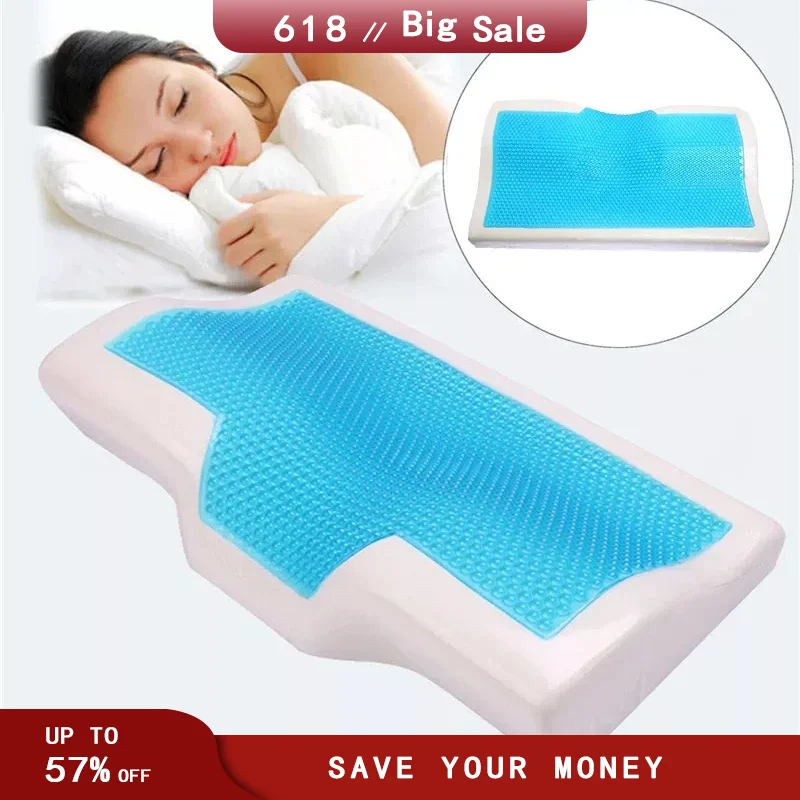 1 Pcs Memory Foam Pillow Summer Ice-cool  Memory Foam Bedding Neck Pillow  - 1 Memory - Aliexpress